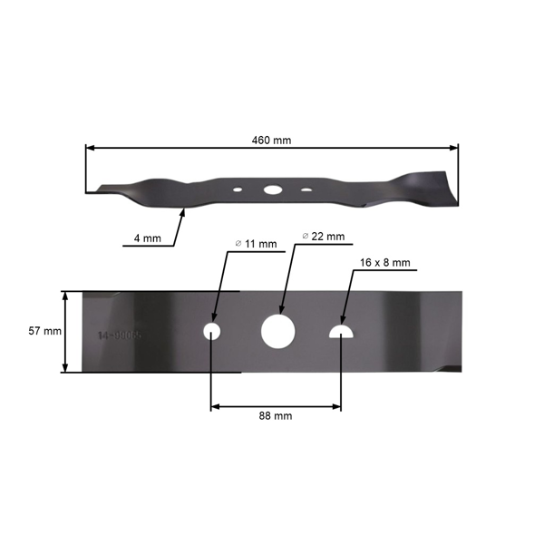 Žací nůž pro motorové sekačky G-Force 46 cm (460206G)