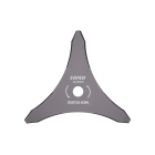 Žací ocelový univerzální nůž 3 zubý rozměr 305 mm x 3,0 mm otvor 25,4 mm pro křovinořezy a motorové vyžínače