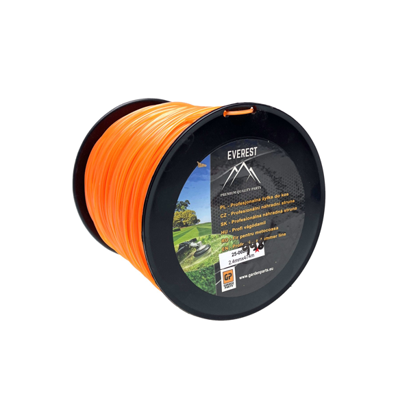 Žací struna pro křovinořezy tvar hvězda 2,4 mm x 474 m