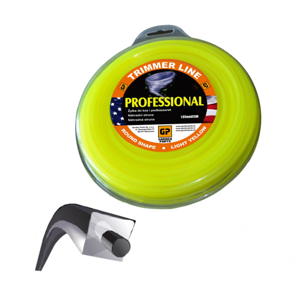 Žací struna průměr 2,4 mm délka balení 15 m profil dual power line pro křovinořezy a vyžínače