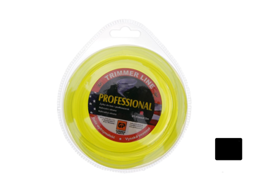 Žacia struna priemer 2,65 mm dĺžka balenia 15 m štvorcový profil pre krovinorezy a vyžínače