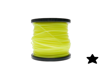 Žacia struna priemer 2,65 mm dĺžka balenia 95 m hviezdicový profil pre krovinorezy a vyžínače