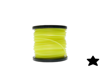 Žacia struna priemer 3,0 mm dĺžka balenia 74 m hviezdicový profil pre krovinorezy a vyžínače