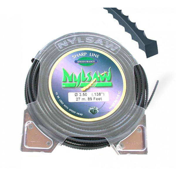 Žacia struna priemer 4,5 mm dĺžka balenia 16 m nylsaw profil pre krovinorezy a vyžínače