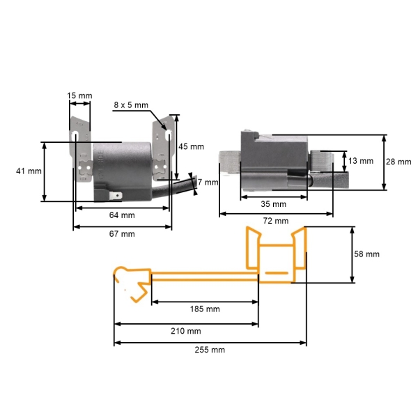 Zapaľovanie pre motory Briggs & Stratton 2,0 PS - 4,0 PS (OEM 395489 398593 397316 496914 591420 793281)